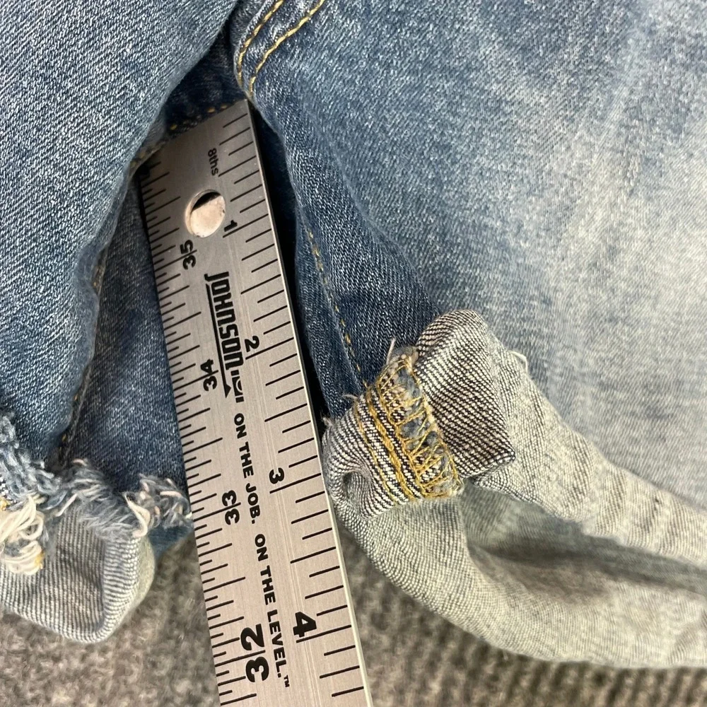 Mixed Brand Denim Shorts Bundle Women Size 8 Blue Jean Lot Distressed Cuffed 3pk